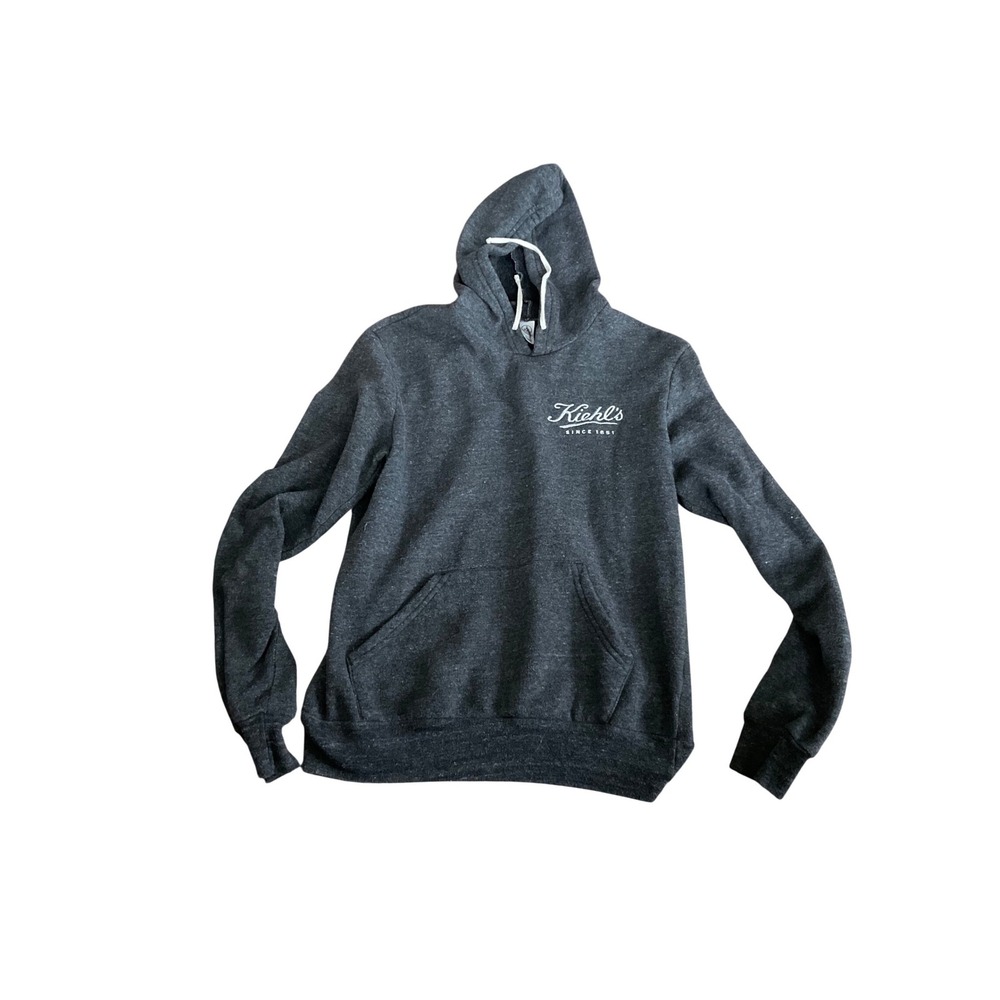 Kiehls Since 1851 Hoodie embroidered Charcoal Gray Pullover‎ Small